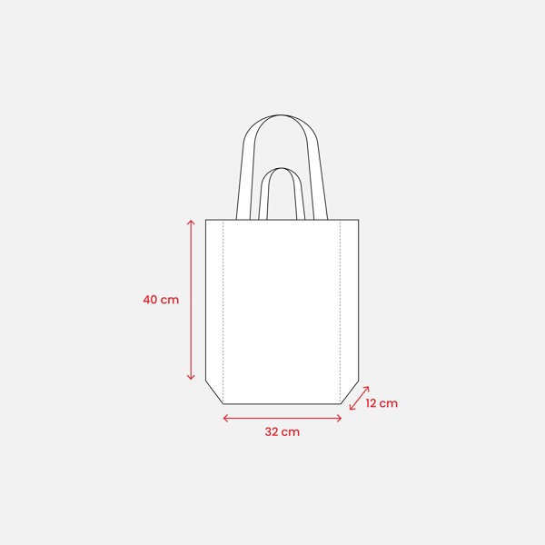 Recycled 280 G/M2 Canvas Cotton Tote Bag With Double Handles And Gusset