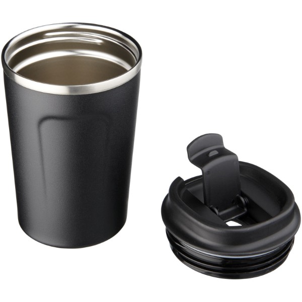 Gobelet avec isolation par le vide et couche de cuivre 360ml étanche Thor - Noir