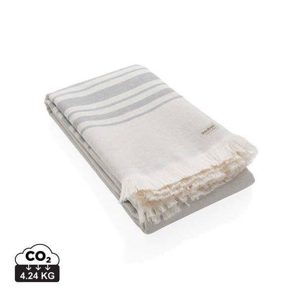 Ukiyo Yumiko hammam towel 100x180cm, recycled cotton - Grey