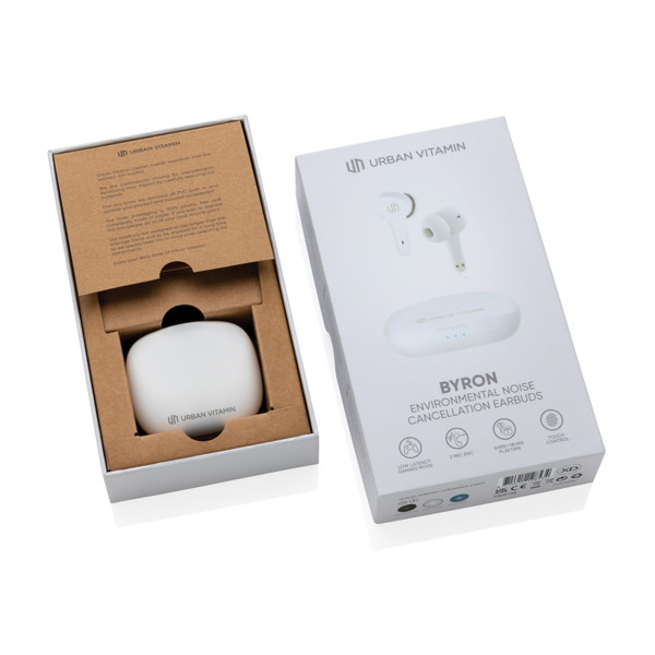 Urban Vitamin Byron ENC earbuds - White