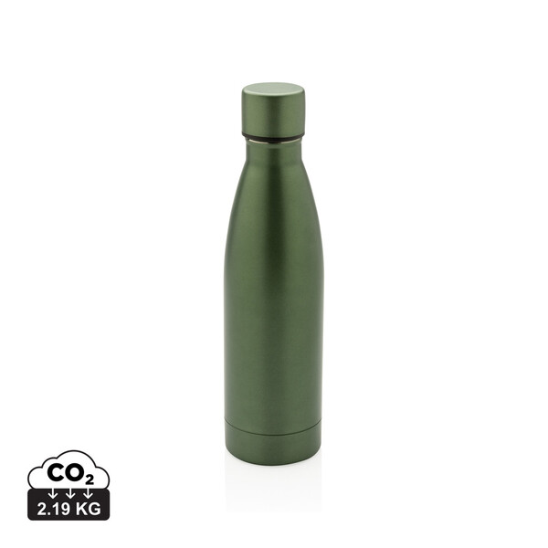 Celofarebná termo fľaša z RCS recyklovanej ocele 500ml - Zelená