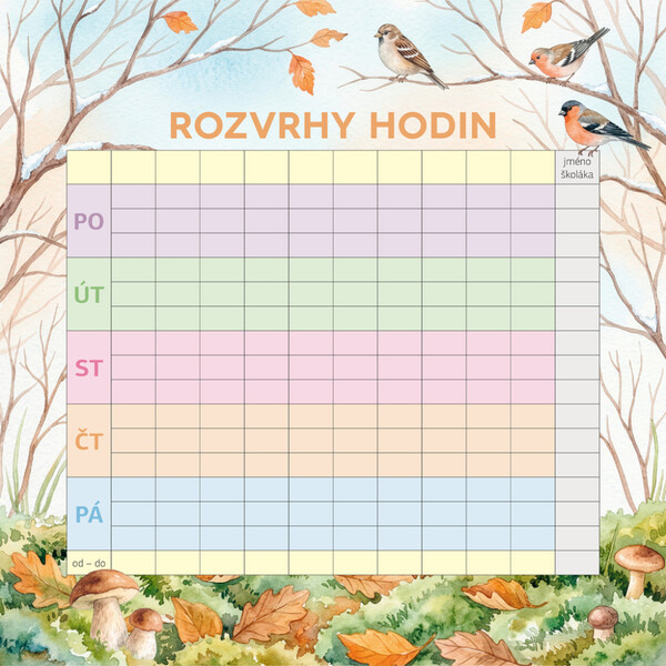 Notique Rodinný Plánovací Kalendář Zvířátka 2027, 30 x 30 cm