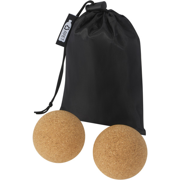 Trikona 2 stk. kork yogabolde