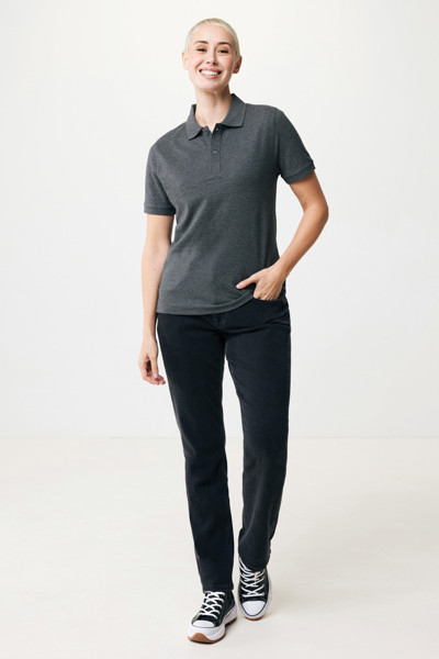 Polo tričko Iqoniq Yosemite z recykl. bavlny - Heather Anthracite / M