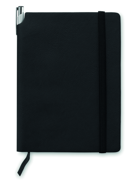Softnote notebook A5, 160 recycled lined pages - Black
