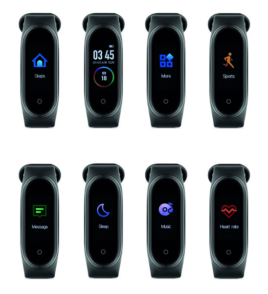 4.0 Fitness Smart Watch Arta - Schwarz