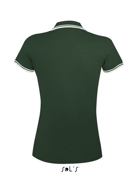Sol's Pasadena Women - Polo Shirt - Forest Green / White / 2XL