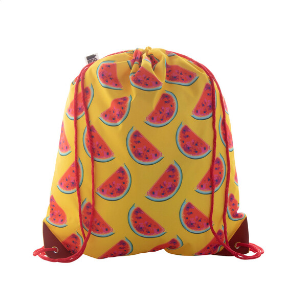 Sac piscine personnalisé CreaDraw Plus RPET - Rouge / Blanc