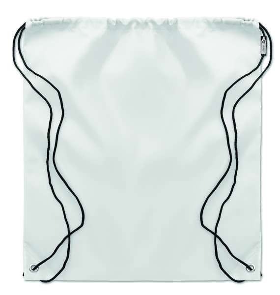 Shooppet torba z vrvico RPET 190T, 40x36cm - Bela