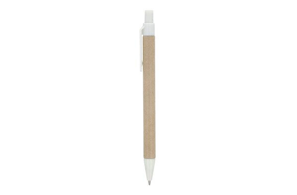 Papir kuglepen - Hvid
