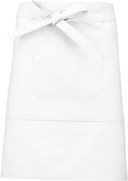 Polycotton pregača srednje dužine - White