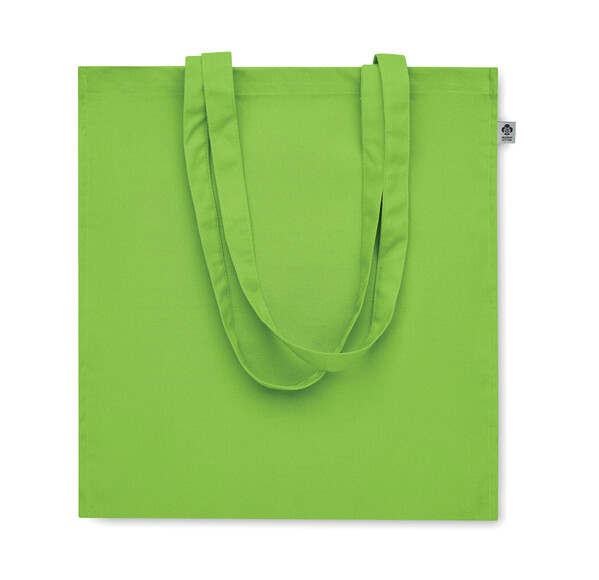 Sac shopping en coton bio Bente Colour - Lime