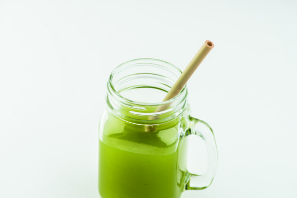 Bamboo Straw w/brush in pouch Natural Straw