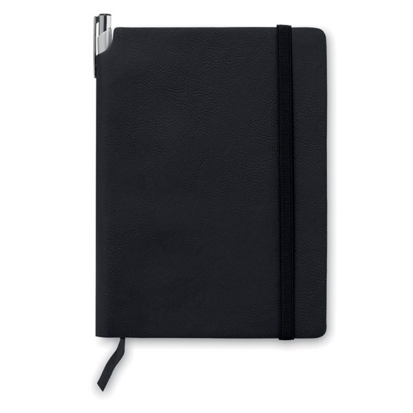 A5 notebook 80 lined sheets Softnote - Black