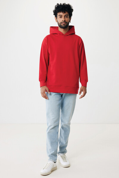 Iqoniq Yengo recycled cotton hoodie with sidepockets - Red / S