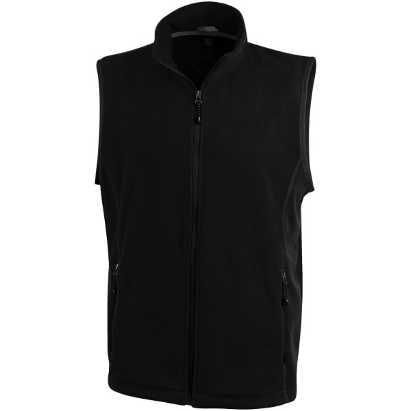 Tyndal men's fleece bodywarmer - Solid Black / XS