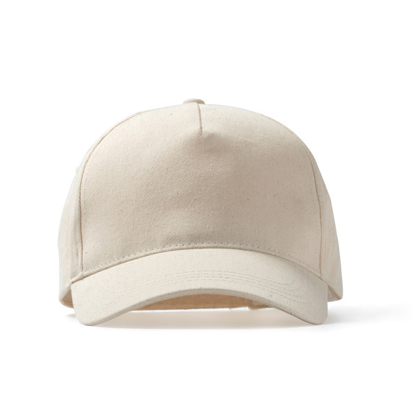 Gorra personalizada de 5 paneles de algodón orgánico con cierre de velcro