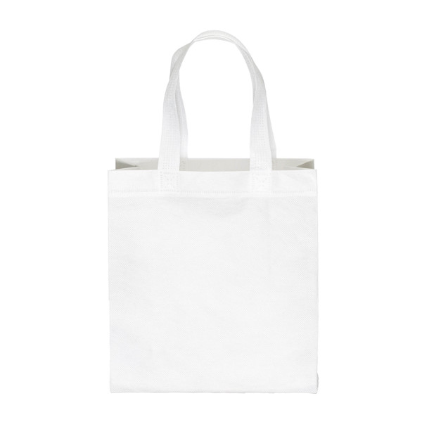 80 G/M2 Shopper-Tasche Aus Recyceltem Pet (Tnt R-Pet), Verschweißt - Weiß