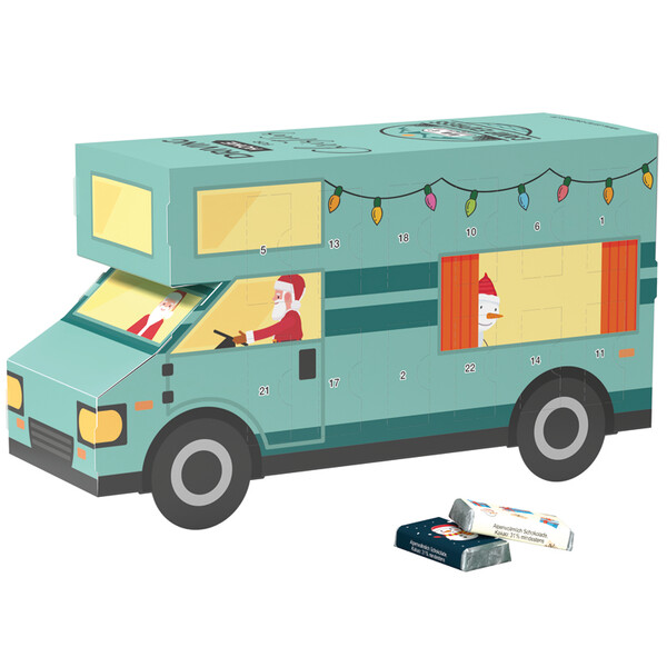 Adventskalender Wohnmobil, Alpenmilch-Schokotäfelchen