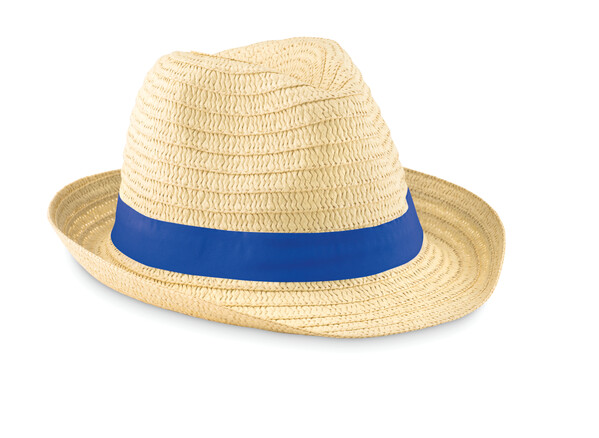 Chapeau de paille Boogie - Bleu Royal