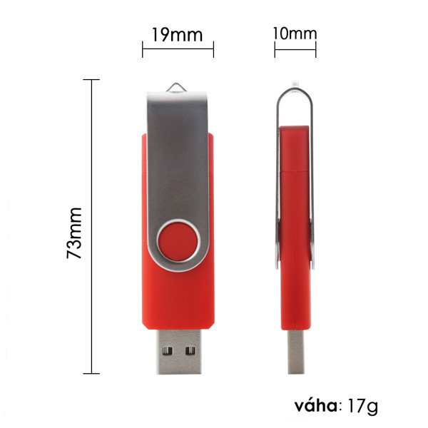 USB Flash drive OTG01 - WHITE_1GB