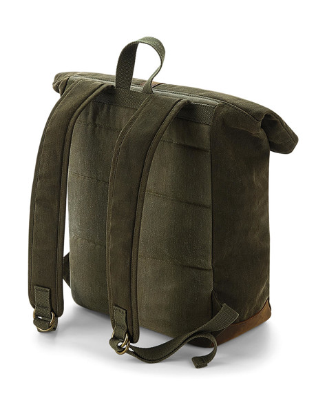 Heritage Waxed Canvas Backpack - Black / ONE SIZE