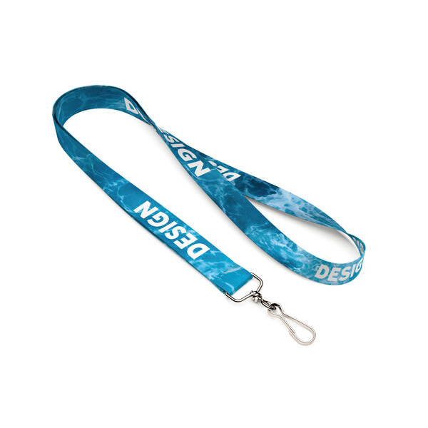 Sublimation Lanyard aus recyceltem Polyester (RPET) - 25mm Breite / L3 J-Haken