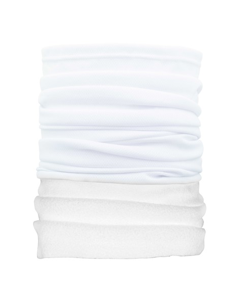 Custom Multi-Purpose Scarf CreaScarf Winter - White