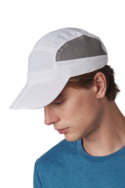 Foldable Sports Cap - White / Grey