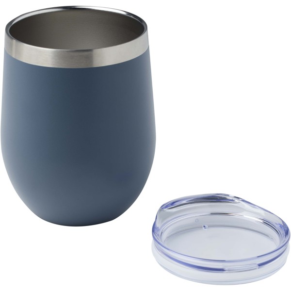 Gobelet isotherme Corzo 350 ml  en cuivre inoxydable recyclé certifié RCS - Bleu hale