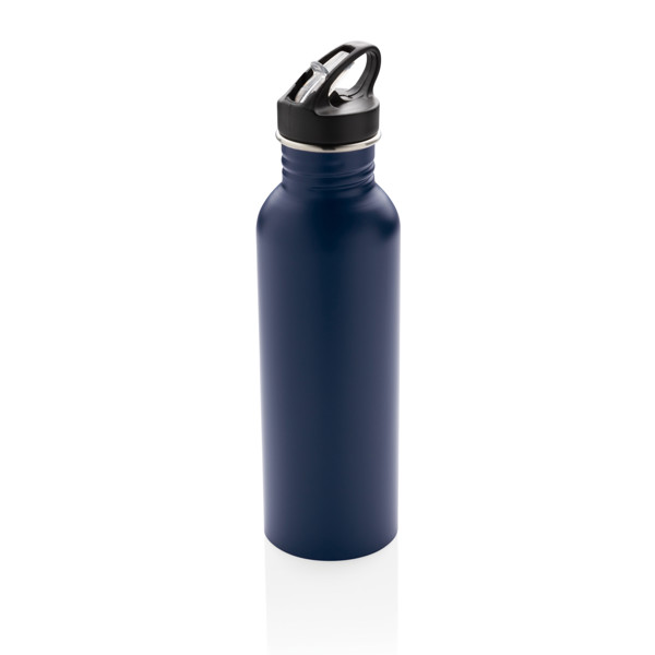 Bouteille Deluxe sport en acier - Bleu Marine