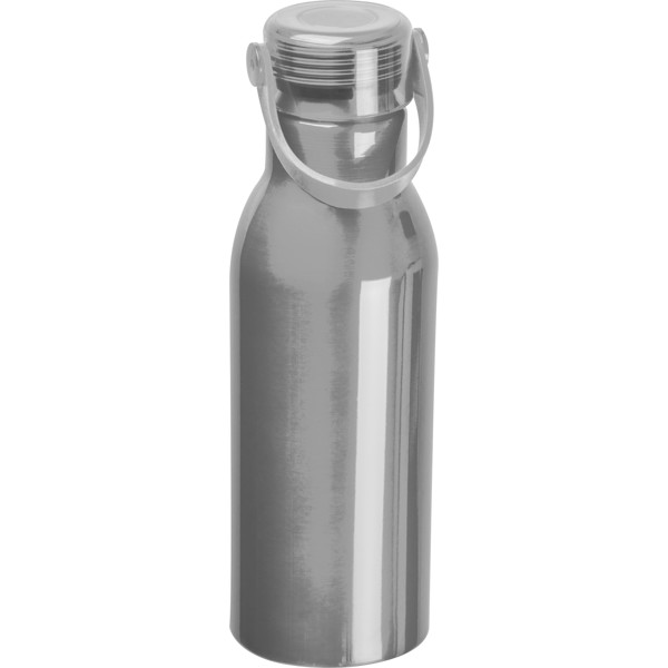 Drinking bottle made from recycled aluminium - Silvergrey