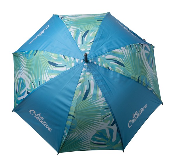 Deštník Na Zakázku CreaRain Eight RPET - Bílá / Hnědá
