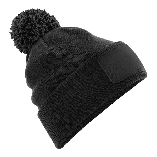 Snowstar® Patch Beanie - Graphite Grey / Light Grey / ONE SIZE