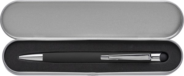 Stylo bille en aluminium Thea - noir