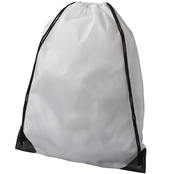 Oriole premium drawstring backpack - White