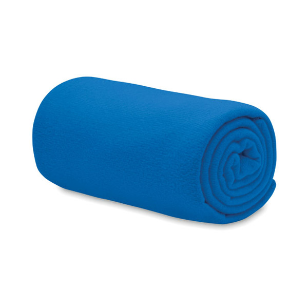 Odeja iz flisa Bogda RPET 130gr/m², 150x120cm - Kraljeva modra