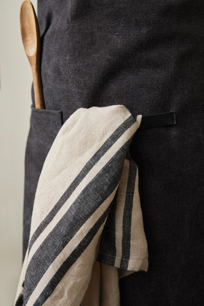 Vinga Tome apron, recycled canvas, 87% - Black