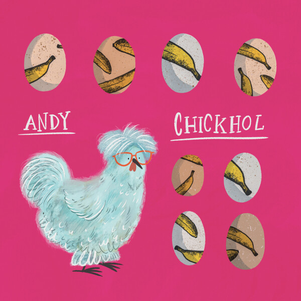 Notique Poznámkový Kalendář Chicken Artists 2027, 30 x 30 cm - Východní