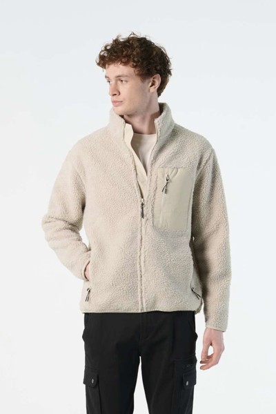 Sol's Fury - Unisex Sherpa Jacket - Shear Beige / Beige / XL