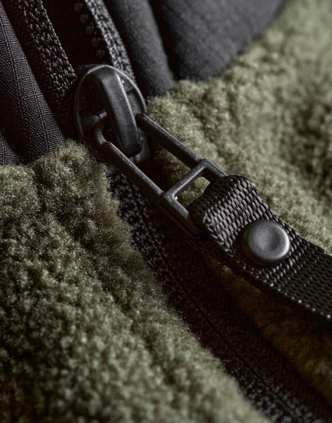 Mountain Fleece Bodywarmer - Deep Green / Black / S