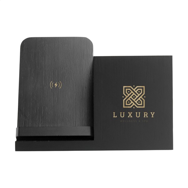 Bamboo Boss 15W charger/pen holder - Black