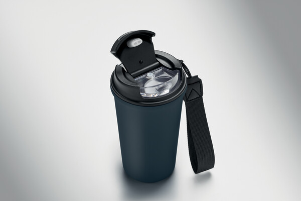 Gobelet en acier recyclé 400ml Nakano - Bleu Marine