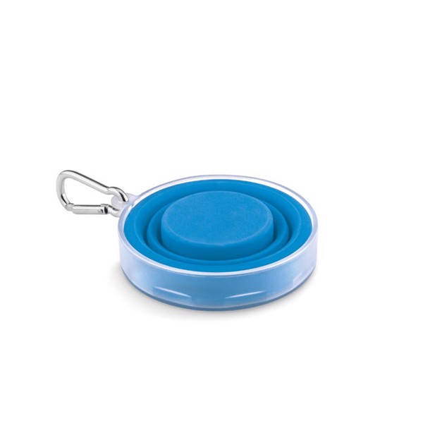 Cup Pill silicone foldable cup, pill container - Blue