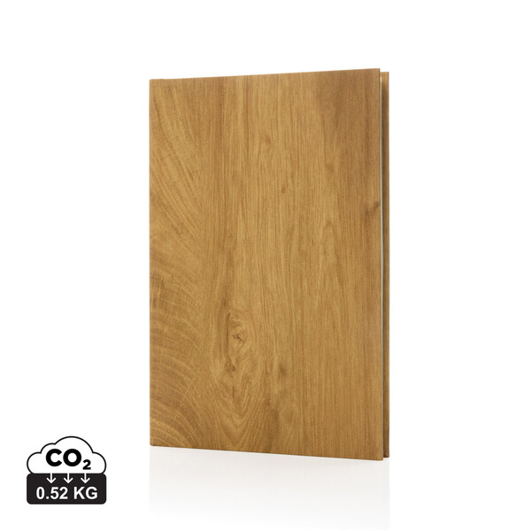 Kavana wood print A5 notebook - Brown