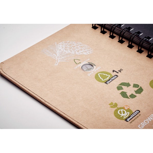 Grownotebook A5, 144 strani, semena borovcev