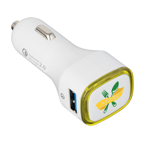 USB car charger Quick Charge 2.0® COLLECTION 500 - yellow
