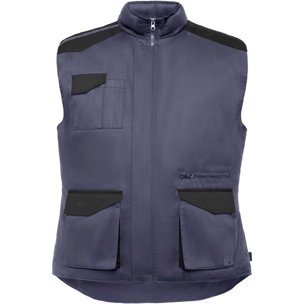 Armada multi-pocket workwear vest - Lead / Black / L
