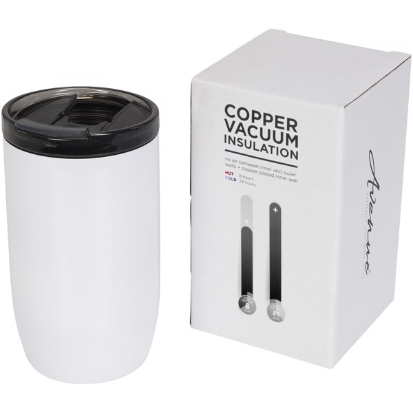 Lagom 380 ml copper vacuum insulated tumbler - White