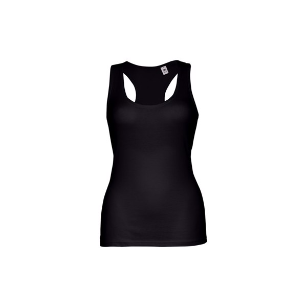 THC TIRANA. Women's sleeveless cotton T-shirt - Black / S